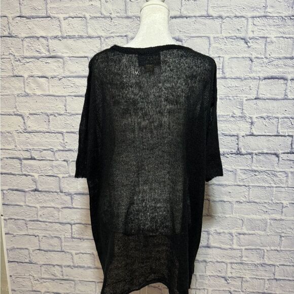 Rare wild fox white label laurel leaf sheer sweater with flaws - Picture 4 of 10